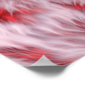 Elegant Abstract zacht vlotterpatroon | Poster (Hoek)