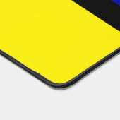 Elegant Abstract zwart, blauw, rood, geel en wit Bureaumat (Hoek)