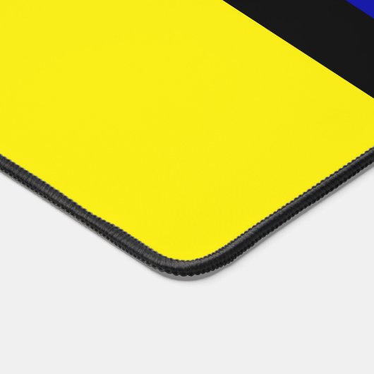 Elegant Abstract zwart, blauw, rood, geel en wit Bureaumat (Hoek)