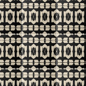 Elegant Abstract zwart-wit en beige geometrisch pa Tegeltje