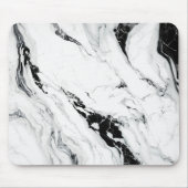 Elegant abstract zwart-wit marmer muismat (Voorkant)
