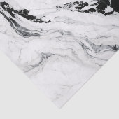 Elegant abstract zwart-wit marmer tissuepapier (Detail)