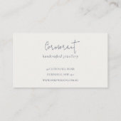 Elegant Abstracte Blush Waterverf Floral Logo Visitekaartje (Achterkant)