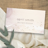 Elegant Abstracte Gold Paarse Waterverf Glitter Visitekaartje