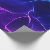 Elegant Abstracte golven - blauw en paars- Cadeaupapier (Hoek)