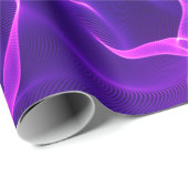Elegant Abstracte golven - blauw en paars- Cadeaupapier (Rol Hoek)