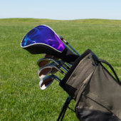 Elegant Abstracte golven - blauw en paars- Golfheadcover (Insitu)