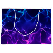 Elegant Abstracte golven - blauw en paars- Groot Cadeauzakje (Voorkant)