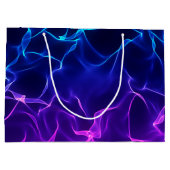 Elegant Abstracte golven - blauw en paars- Groot Cadeauzakje (Achterkant)