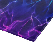 Elegant Abstracte golven - blauw en paars- Snijplank (Hoek)