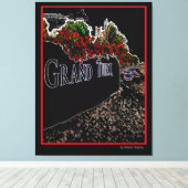Elegant Abstracte Grand Turk Canvas Afdruk (Insitu (Houten vloer))