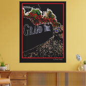 Elegant Abstracte Grand Turk Canvas Afdruk (Insitu (Woonkamer))