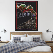 Elegant Abstracte Grand Turk Canvas Afdruk (Insitu (Slaapkamer))