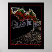Elegant Abstracte Grand Turk Poster (Voorkant)