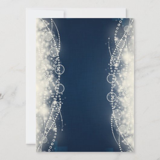 Elegant Abstracte kant en parelstaart Kaart (Achterkant)