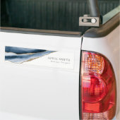 Elegant Abstracte marine Blue Agate Gold Waterverf Bumpersticker (Op Truck)