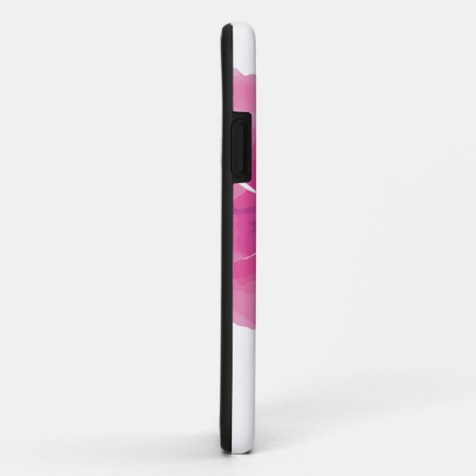 Elegant Abstracte Waterverf Floral iPhone Case (Achterkant/rechts)