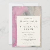 Elegant Abstracte Waterverf in Vrijgezellenfeest v Kaart (Voorkant)