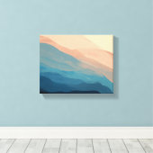 Elegant Abstracte Waterverf Living Room Canvas Afdruk (Insitu (Houten vloer))