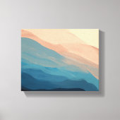 Elegant Abstracte Waterverf Living Room Canvas Afdruk (Voorkant)