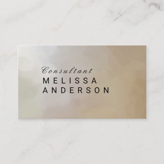 Élégant Abstrait Visitekaartje (Voorkant)