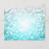 Elegant accommodatie Beach Ombre Glitter Lichten Informatiekaartje (Achterkant)
