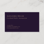 Elegant Accounting Services Gold Compass Logo Visitekaartje (Voorkant)