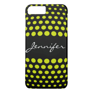 Elegant Acid green Polka Dots Pattern iPhone 8/7 Plus Hoesje