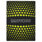 Elegant Acid Green Polka Dots Pattern Klembord (Achterkant)