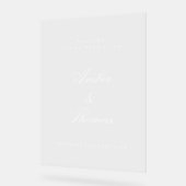 Elegant  Acryl Bruiloft Welkomstbord Acryl Bord (Hoek)