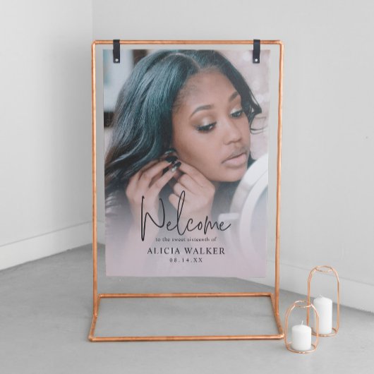 Elegant Acryl Zoet 16 Welkomstbord Bord