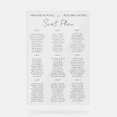 Elegant Acrylic Wedding Seating Chart Acryl Bord (Voorkant)