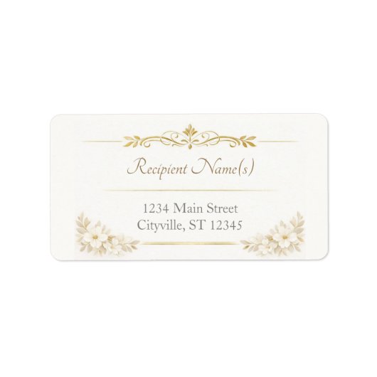 Elegant Address Labels – Personalized Mailing (Voorkant)