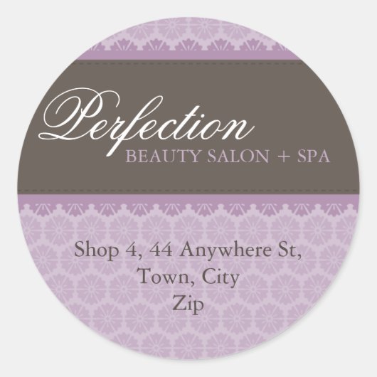 ELEGANT ADRES STICKER SEAL :: perfectie 2A (Voorkant)