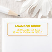 Elegant adres Stickers voor Mail (Gold Labels) (Insitu)