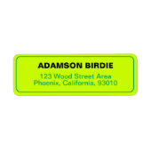 Elegant adres Stickers voor Mail (Green Labels) (Voorkant)