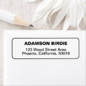 Elegant adres Stickers voor Mail (White Labels) (Insitu)