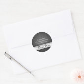 Elegant adreslabel ronde sticker (Envelop)