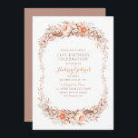 Elegant Adult 21st Birthday Party Floral Herfst Kaart<br><div class="desc">Elegant Adult 21st Birthday Party Floral Herfst Waterverf Gepersonaliseerd naar je feestelijke details. Je kunt ze veranderen in elke verjaardagsleeftijd. Functie: prachtig waterverf floreel lijst en typografie op een witte achtergrond. U kunt de achtergrondkleur eenvoudig wijzigen als u dat wilt. Uitnodigingen voor het vieren van een prachtige verjaardag voor je...</div>