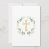 Elegant Adult Baptism Invitation Kaart (Achterkant)