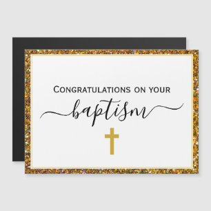 Elegant ADULT BAPTISM Magnetic Card