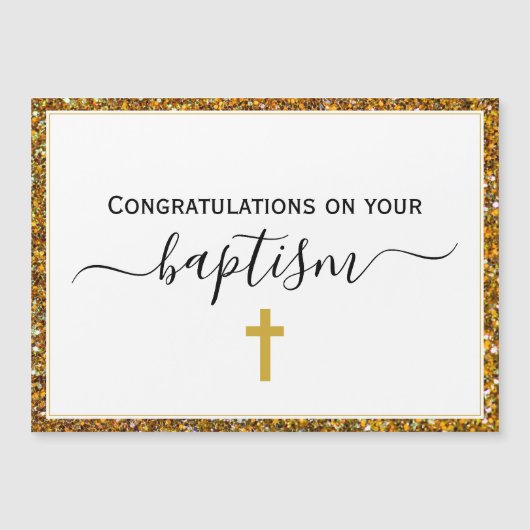 Elegant ADULT BAPTISM Magnetic Card (Voorkant)