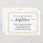 Elegant Adult Baptisme Kaart (Voorkant / Achterkant)