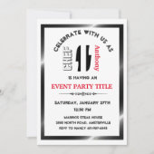 Elegant Adult Chef Cook Party Custom Invitation Kaart (Voorkant)