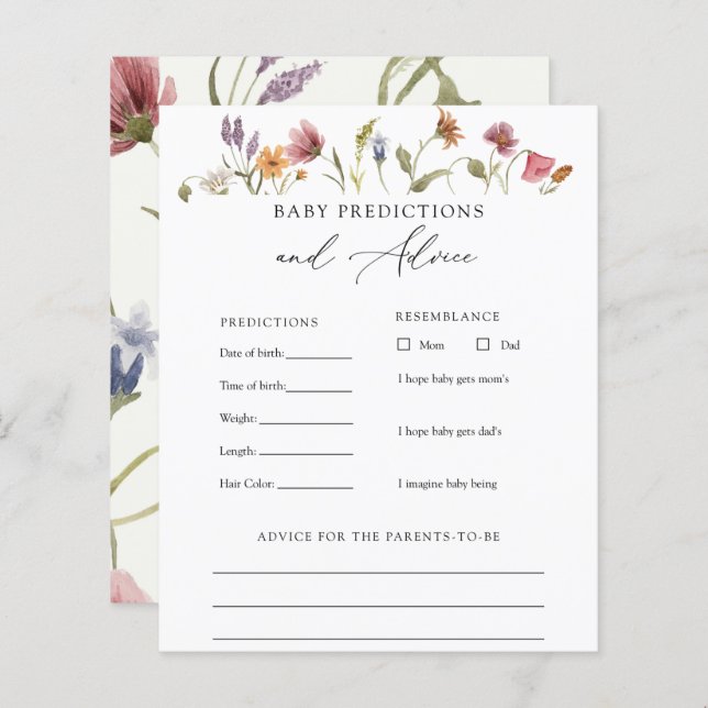 Elegant advies en voorspellingen over Baby in wild (Voorkant / Achterkant)