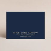 Elegant advies voor het Afstudeerder Blue Gold Afs Informatiekaartje