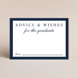 Elegant advies voor het Afstudeerder Blue Gold Afs Informatiekaartje