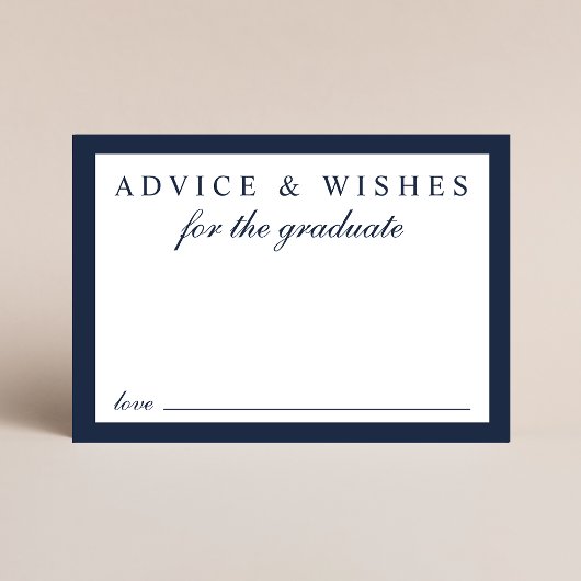 Elegant advies voor het Afstudeerder Blue Gold Afs Informatiekaartje