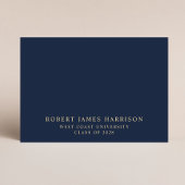 Elegant advies voor het Afstudeerder Blue Gold Afs Informatiekaartje