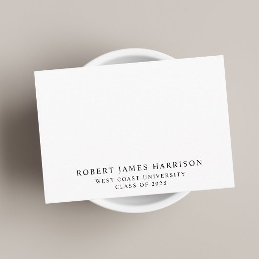 Elegant advies voor het Afstuderen Afstuderen Informatiekaartje